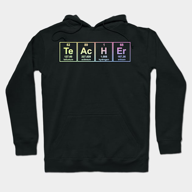 Science Teacher Chemical Elements Hoodie by ScienceCorner